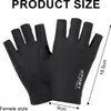 Halbfingerhandschuhe aus Eisseide für Damen und Herren – Produktbild-Vorschau 5