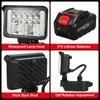 3-calowa lampa robocza LED na baterie litowe 21 V, super Podgląd zdjęcia produktu 5