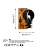 Wallity, Deer and Moon, dekoracja ścienna, orzech, metal, Podgląd zdjęcia produktu 7