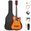 FCH Akustikgitarre 38 Zoll Cutaway Westerngitarre Set, Holz Produktbild-Vorschau 1