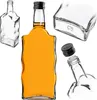 KADAX szklana butelka na nalewkę 500ml z czarną zakrętką Podgląd zdjęcia produktu 1