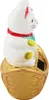 Glückskatze - Maneki-neko - Winkekatze Solar - ovaler Produktbild-Vorschau 2