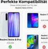This image shows a comparison of phone models to indicate compatibility with a phone case. The main product, a phone case for Redmi Note 8 Pro, is implied by the text and the compatible phone shown. Produktbild-Vorschau