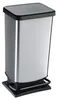 ROTHO Treteimer Paso 20l 29,3x26,6x45,7cm silber Produktbild-Vorschau 9