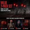 Leuchtende Totenkopf-Augen, LED-Halloween-Augen mit Timer, 2 Stück Produktbild-Vorschau