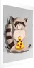 Posterpapier Poster - Raccoon Glutton 29.7x42 cm Für Kinder Produktbild-Vorschau 1