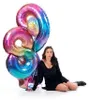 Riesenzahl Folienballon 40"/102cm | Regenbogen Zahl: 1 Produktbild-Vorschau 4