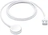 A white Apple Watch charging cable with a USB-A connector is laid out on a white background. Produktbild-Vorschau