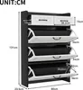 A diagram of a shoe cabinet with dimensions indicated. Anteprima dell’immagine prodotto
