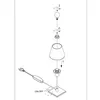 Tischlampe - schwarz - Ancilla - glas metall - Ø 14cm - E14 Produktbild-Vorschau 8