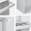 sweeek - Ankleidemodul mit Garderobe und Hosenhalter - Weiß Produktbild-Vorschau 4