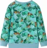 Kinder-Sweatshirt Hellgrün Melange 140 Produktbild-Vorschau 2