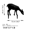 Evila Originals, Gazelle 01, Dekoratives Objekt, Schwarz, Produktbild-Vorschau 6