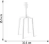 Tischleuchte, Weiß, ohne Schirm, Schalter, Fuß, H 39 cm Produktbild-Vorschau 5