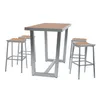 AXI James Barset aus Aluminium mit Holz Look | Bartisch mit Produktbild-Vorschau 1