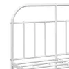 vidaXL Struttura letto con testiera in metallo bianco Anteprima dell’immagine prodotto 12