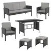SVITA DENVER Polyrattan Gartenmöbel Set Essgruppe Lounge Produktbild-Vorschau 12