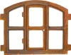 A rusty cast iron window frame with multiple panes. Produktbild-Vorschau