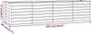 A line drawing of a long, rectangular raised garden bed with dimensions indicated. Produktbild-Vorschau