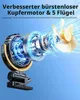 Ventilator,Klemmventilator(Gelb),leise,360° Verstellbar,3 Produktbild-Vorschau 7