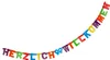com-four® 2x Dekoracja Party "Welcome" Girlanda - Dekoracja Podgląd zdjęcia produktu 3