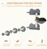 PawHut Katzen Kletterwand, 4-teilig, Katzenkletterwand, Produktbild-Vorschau 4