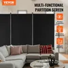 Séparateur de pièce 3 panneaux en tissu pour bureau ou Voir les images du produit 2