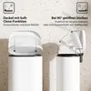 HOMCOM Vuilnisbak 12L, trapbak, afvalbak met deksel, Productafbeelding-voorbeeld 3