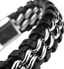 SERASAR | Kožený Náramek pro Muže [Steel] z Stainless Steel Náhled obrázku produktu 8
