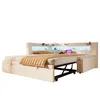 Merax Divano letto 90x200 cm (180x200 cm), letto imbottito Anteprima dell’immagine prodotto 9