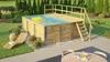 Massivholzpool 595 Gr.1 Blau B x T x H 500 x 315 x 203 Produktbild-Vorschau 1