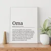 Oma Poster Definition - Großmutter Muttertag Geschenk Produktbild-Vorschau 5