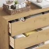Comodino a cassetti vidaXL OTTA 76,5x39,5x90 cm in legno Anteprima dell’immagine prodotto 4