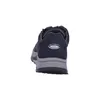 The back view of a blue and gray men's sneaker is shown against a white background. Produktbild-Vorschau