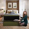 MG Design Polsterhocker Grün 45x120 cm - Stauraum 140L, bis Produktbild-Vorschau 3