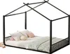 MODFU Lit enfant 140x200 cm Cabane avec Sommier à Lattes, Voir les images du produit 11