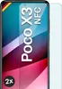 A product image showing a screen protector for a Xiaomi Poco X3 NFC phone. Produktbild-Vorschau