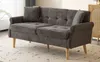 Merax 2-Sitzer Doppelsofa mit dicken Kissen, Holzbeinen und Produktbild-Vorschau 16