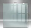 A clear glass plate with dimensions indicated. Podgląd zdjęcia produktu