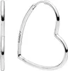 PANDORA JEWELRY Mod. ASYMMETRICAL HEART HOOP EARRINGS Produktbild-Vorschau 6