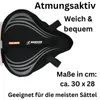 Sattelbezug Satteldecke Gelsattel Sattelüberzug Fahrrad Produktbild-Vorschau 5