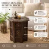 Orientalischer Beistelltisch Ø 42,5cm H 47cm aus Mango Produktbild-Vorschau 4