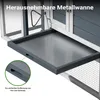 Pollaio Wiltec 1520 x 520 x 920 mm grigio bianco, con Anteprima dell’immagine prodotto 6