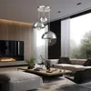 LED Hängeleuchte, 3-Flammig, Glas Kugeln, Chrom, D 51 cm Produktbild-Vorschau 3