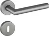 A door handle set with a keyhole escutcheon on a white background. Produktbild-Vorschau