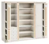 Weißer Stilvoller Kleiderschrank Massivholz Luxus Produktbild-Vorschau 1