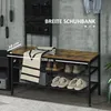 Wieszak na ubrania HOMCOM z ławką, wieszak na ubrania z Podgląd zdjęcia produktu 7