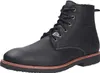 A black leather boot on a white background. Produktbild-Vorschau