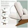 Relaxsessel, Verstellbarer rückenfreier Loungesessel aus Produktbild-Vorschau 4