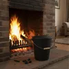 Relaxdays asbak met deksel, 24 liter, inclusief asborstel Productafbeelding-voorbeeld 5